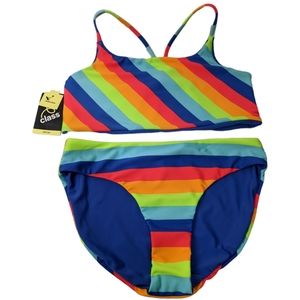 New with Tag Art Class 2 PC Reversible Swimsuit Size XXL (18)